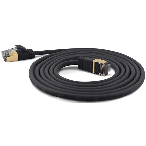 wantec SSTP-Patchkabel Cat.6A sw 1,0m Steck. 4mm 7201 sw 1,0m